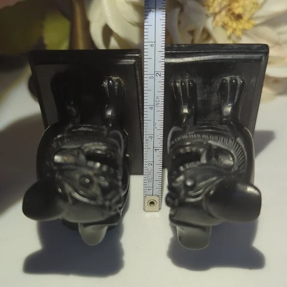 ⭐Pair Of Black Stone Foo Dogs - Picture 8 of 9